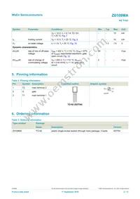 Z0109MAQP Datasheet Page 2