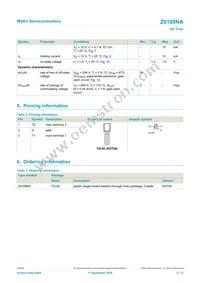 Z0109NA Datasheet Page 2