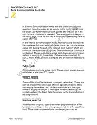 Z80C3008VSC00TR Datasheet Page 18