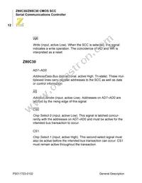 Z80C3008VSC00TR Datasheet Page 20