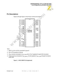 Z86D991SZ008SG Datasheet Page 12