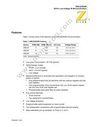 Z86L8808PSCR2607 Datasheet Page 8