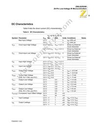 Z86L8808PSCR2607 Datasheet Page 15