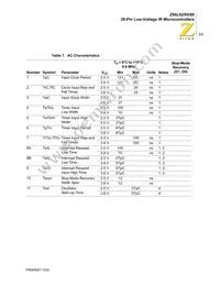 Z86L8808PSCR2607 Datasheet Page 18