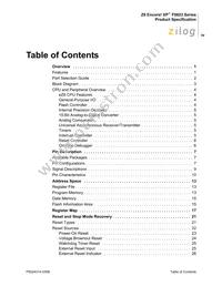 Z8F0113SB005SC Datasheet Page 4