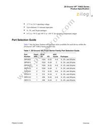 Z8F0113SB005SC Datasheet Page 12