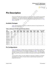 Z8F0113SB005SC Datasheet Page 17