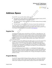 Z8F0113SB005SC Datasheet Page 23