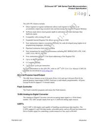 Z8F6422AR020SC2104 Datasheet Page 18