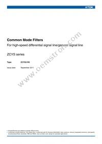 ZCYS51R5-M8PT-01 Datasheet Cover