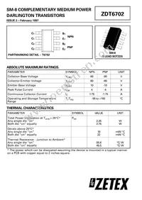 ZDT6702TC Datasheet Cover