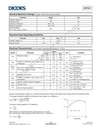 ZHT431F02TC Datasheet Page 2