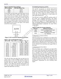 ZL2105ALNF Datasheet Page 17