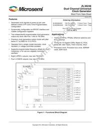 ZL30236GGG Datasheet Cover