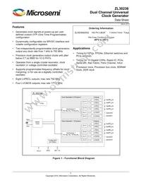 ZL30236GGG2003D Datasheet Cover