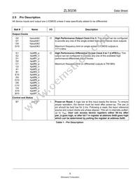 ZL30236GGG2003D Datasheet Page 9