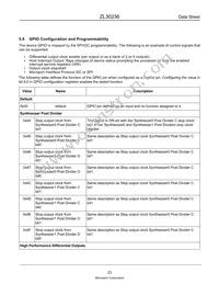 ZL30236GGG2003D Datasheet Page 23