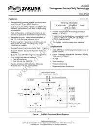 ZL30301GAG Datasheet Cover