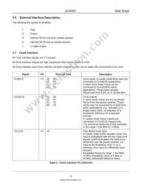 ZL30301GAG Datasheet Page 12