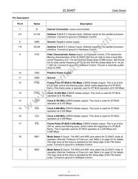 ZL30407QCG1 Datasheet Page 7