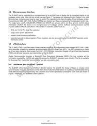 ZL30407QCG1 Datasheet Page 21