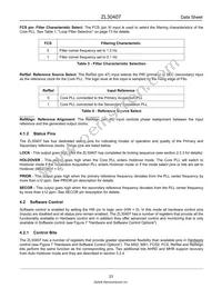 ZL30407QCG1 Datasheet Page 23