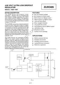 ZLDO485T8TC Datasheet Cover