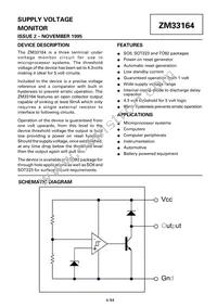 ZM33164N8TA Datasheet Cover