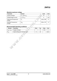 ZMT32TA Datasheet Page 2