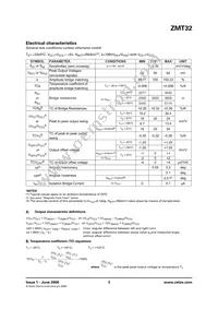 ZMT32TA Datasheet Page 3