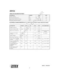 ZMY20TC Datasheet Page 2