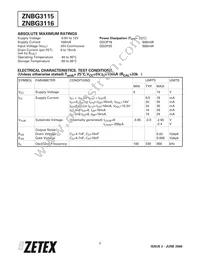 ZNBG3115Q20TC Datasheet Page 2