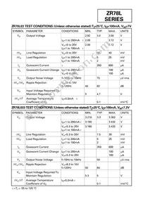 ZR78L052GTA Datasheet Page 3