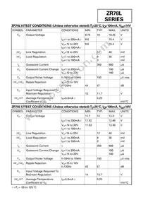 ZR78L052GTA Datasheet Page 5