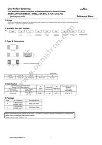 ZRB15XR60J475ME01D Datasheet Cover