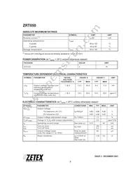 ZRT050GC2TC Datasheet Page 2