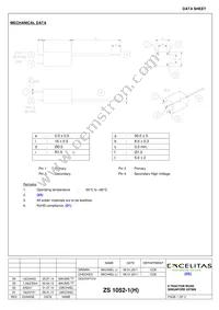 ZS1052-1(H) Datasheet Cover