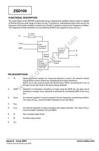 ZSD100N8TA Datasheet Page 2