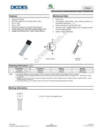 ZTX415STOB Datasheet Cover