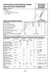 ZTX557STZ Datasheet Cover