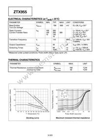 ZTX955STOB Datasheet Page 2