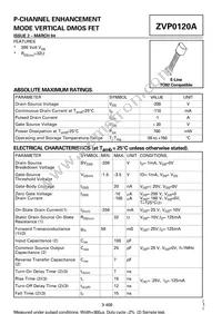 ZVP0120ASTZ Datasheet Cover