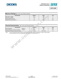 ZVP1320FTC Datasheet Page 2