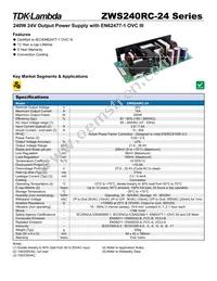 ZWS240RC24 Datasheet Cover