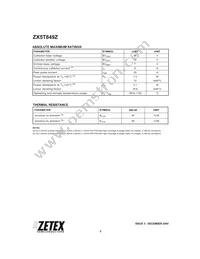 ZX5T849ZTA Datasheet Page 2