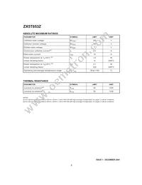 ZX5T853ZTA Datasheet Page 2