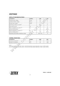 ZX5T869ZTA Datasheet Page 2