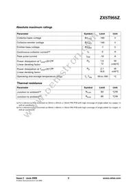 ZX5T955ZTA Datasheet Page 2