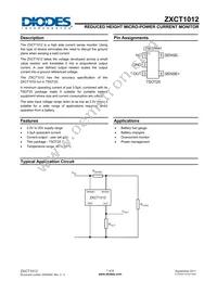 ZXCT1012DAATA Datasheet Cover