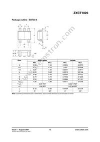 ZXCT1020E5TA Datasheet Page 13